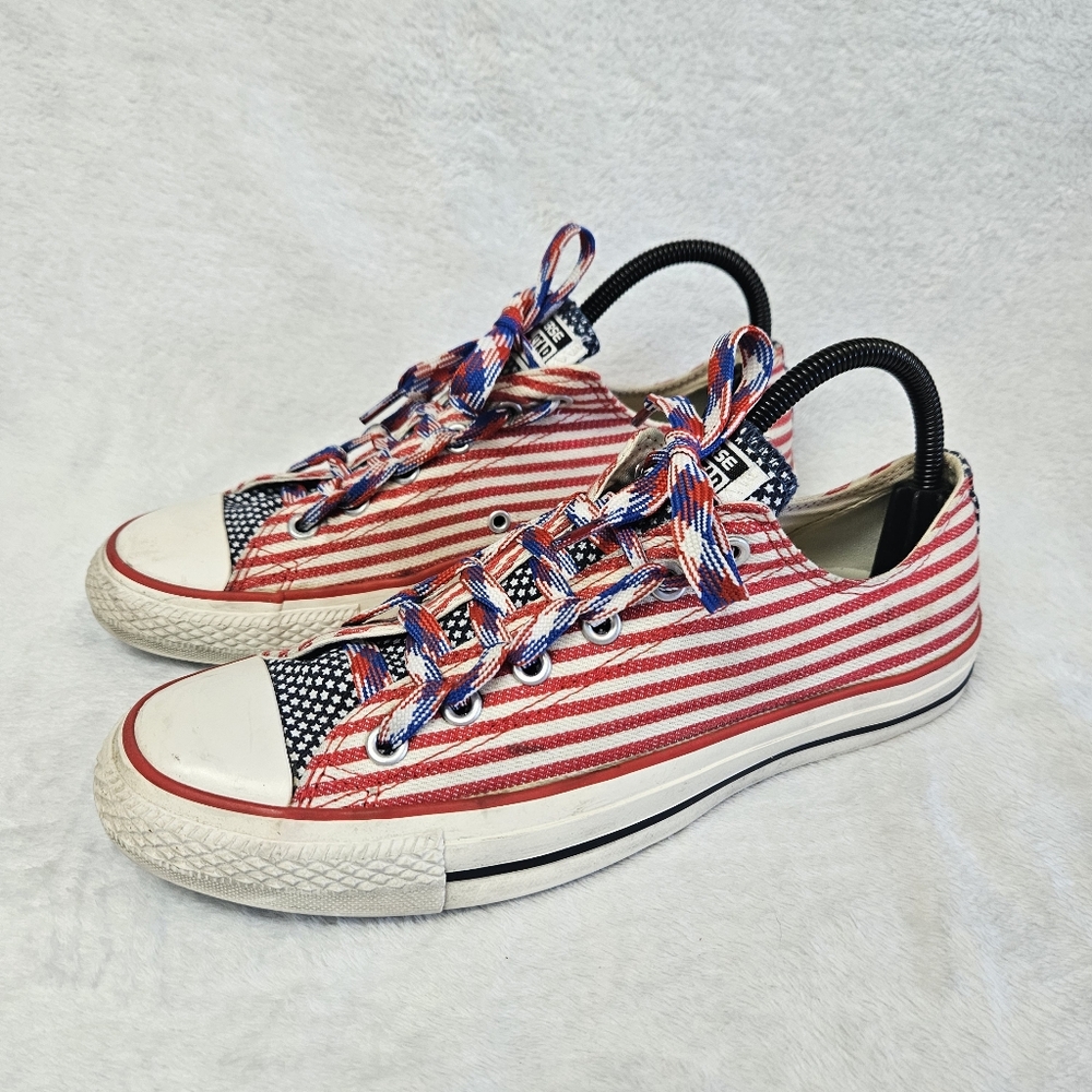 American Flag Converse Chuck Taylor All Star Low Top 122008F Women 10 Men 8